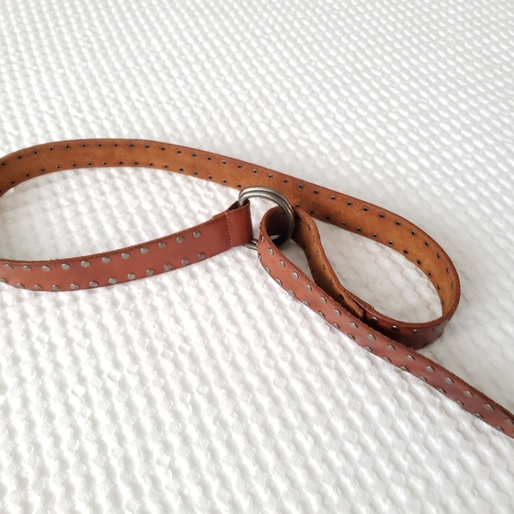 GAP studded camel leather slip belt L #112365 - Picture 5 of 7